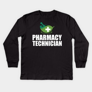 Pharmacy Technician Kids Long Sleeve T-Shirt